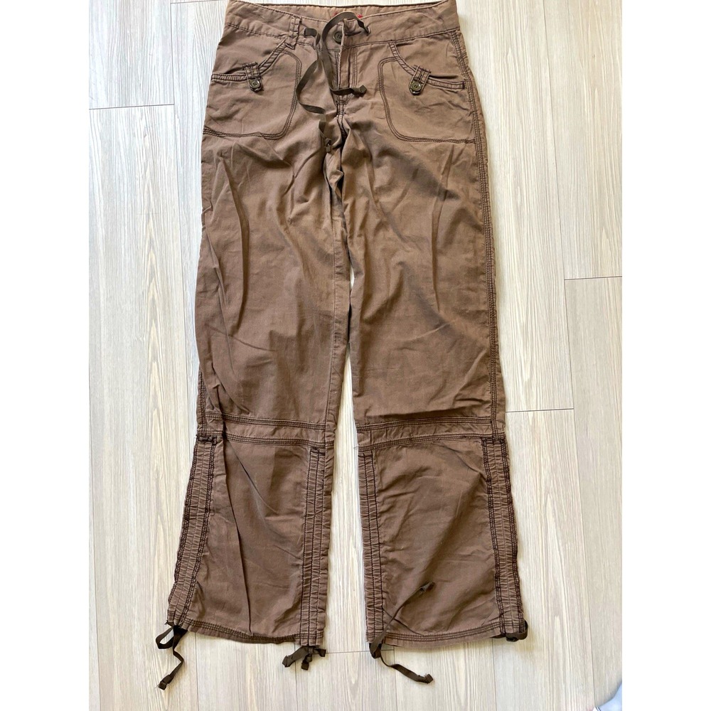 UNIONBAY Women's Brown Cargo Pants Relaxed Sz S Y2K Skater Grunge Streetwear